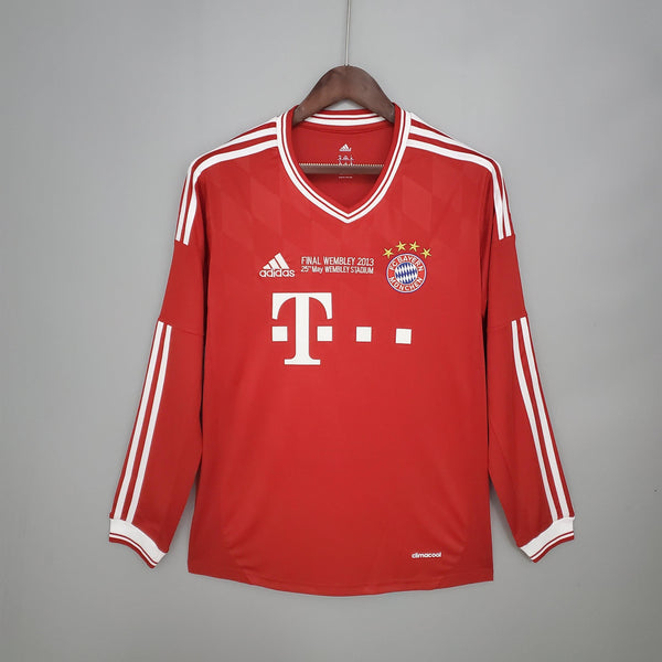 Camisa Manga Longa Bayern de Munique Champions League 2013/14 Adidas - Vermelha - DA Sports Oficial