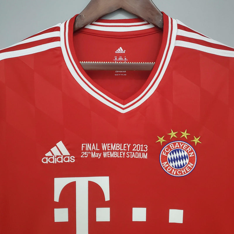 Camisa Manga Longa Bayern de Munique Champions League 2013/14 Adidas - Vermelha - DA Sports Oficial