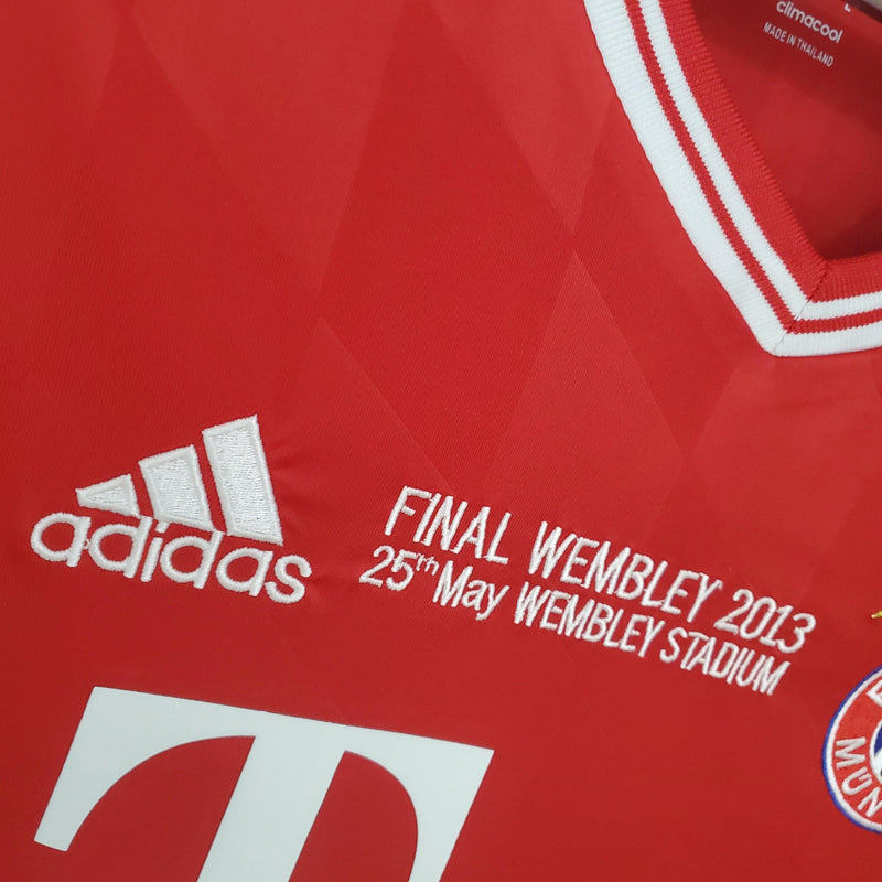 Camisa Manga Longa Bayern de Munique Champions League 2013/14 Adidas - Vermelha - DA Sports Oficial