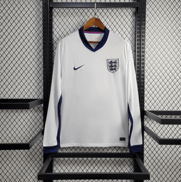 Camisa Manga Longa Inglaterra I 24/25 Nike - Branco - DA Sports Oficial