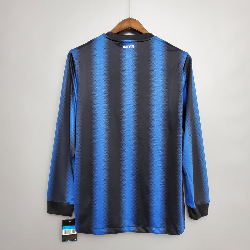 Camisa Manga Longa Inter de Milão I 10/11 Nike - Azul e Preto - DA Sports Oficial