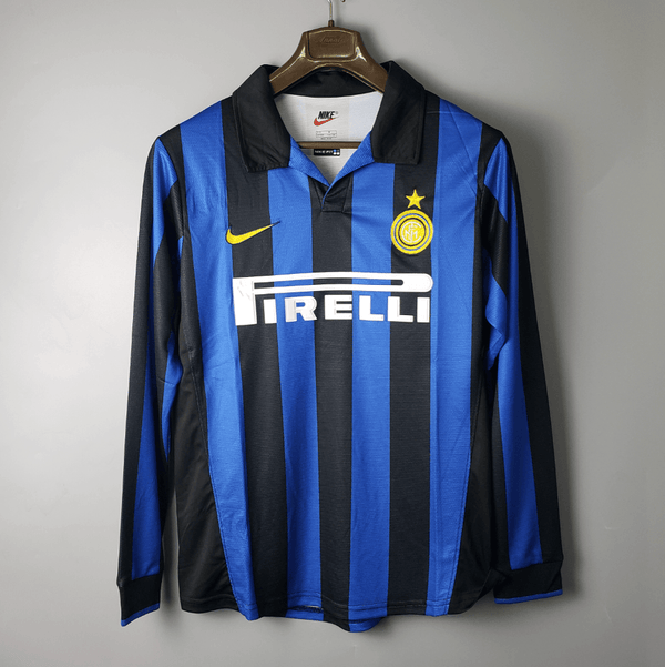 Camisa Manga Longa Inter de Milão I 1998 Nike - Azul - DA Sports Oficial