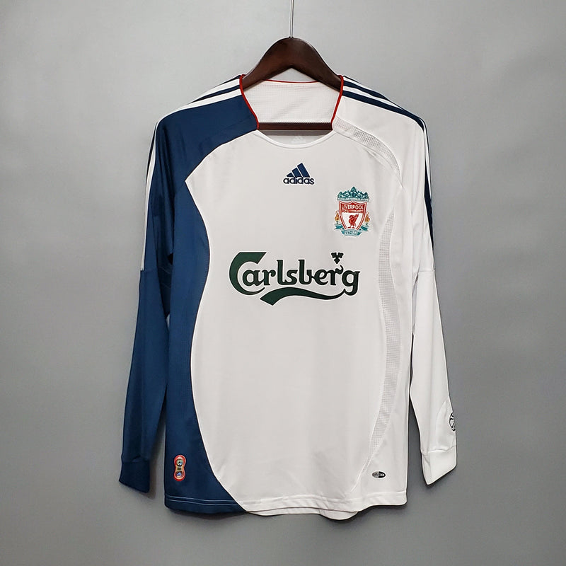 Camisa Manga Longa Liverpool 06/07 Adidas - Branco - DA Sports Oficial