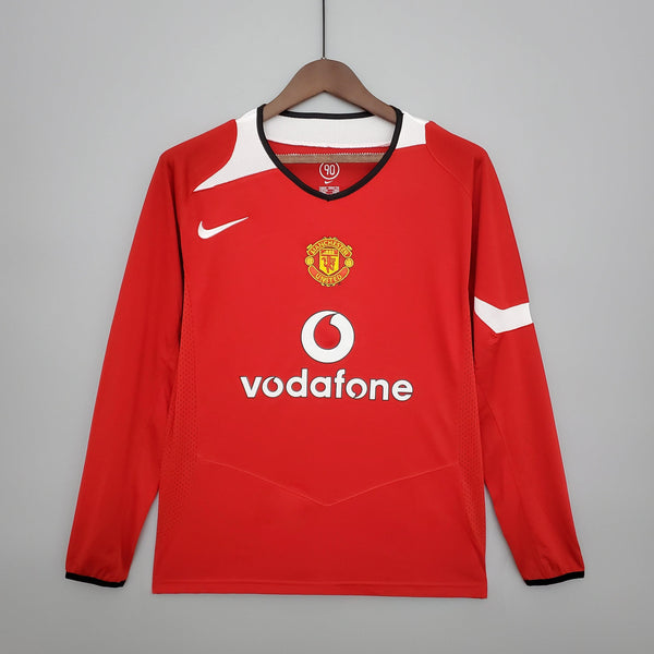 Camisa Manga Longa Manchester United 04/06 Nike - Vermelho - DA Sports Oficial