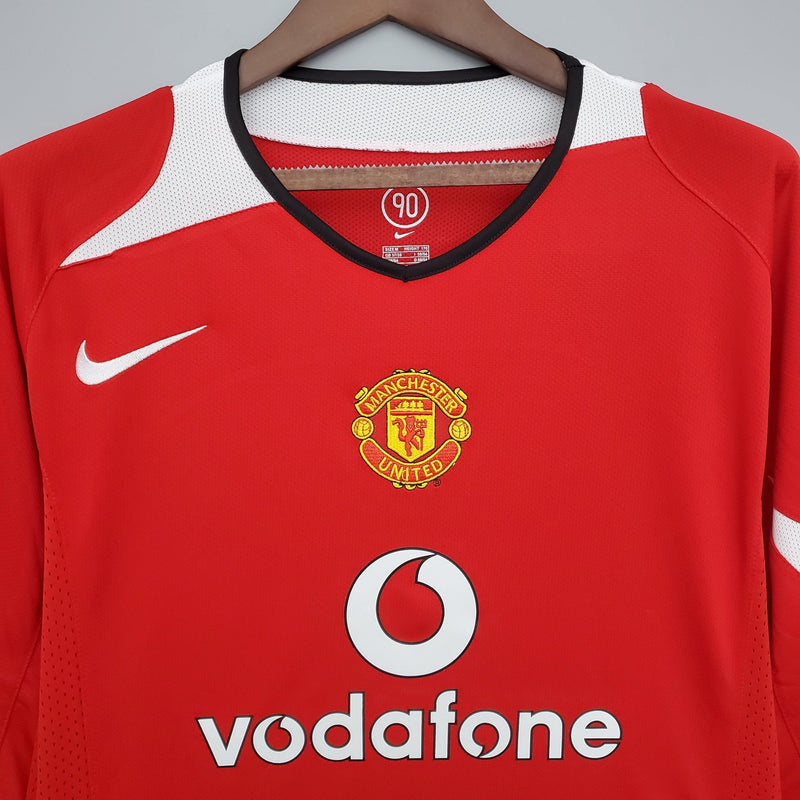 Camisa Manga Longa Manchester United 04/06 Nike - Vermelho - DA Sports Oficial