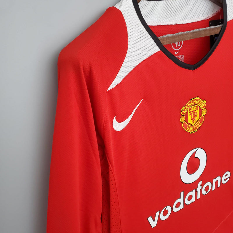 Camisa Manga Longa Manchester United 04/06 Nike - Vermelho - DA Sports Oficial