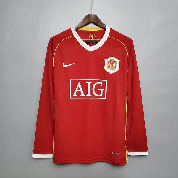 Camisa Manga Longa Manchester United 06/07 Nike - Vermelho - DA Sports Oficial