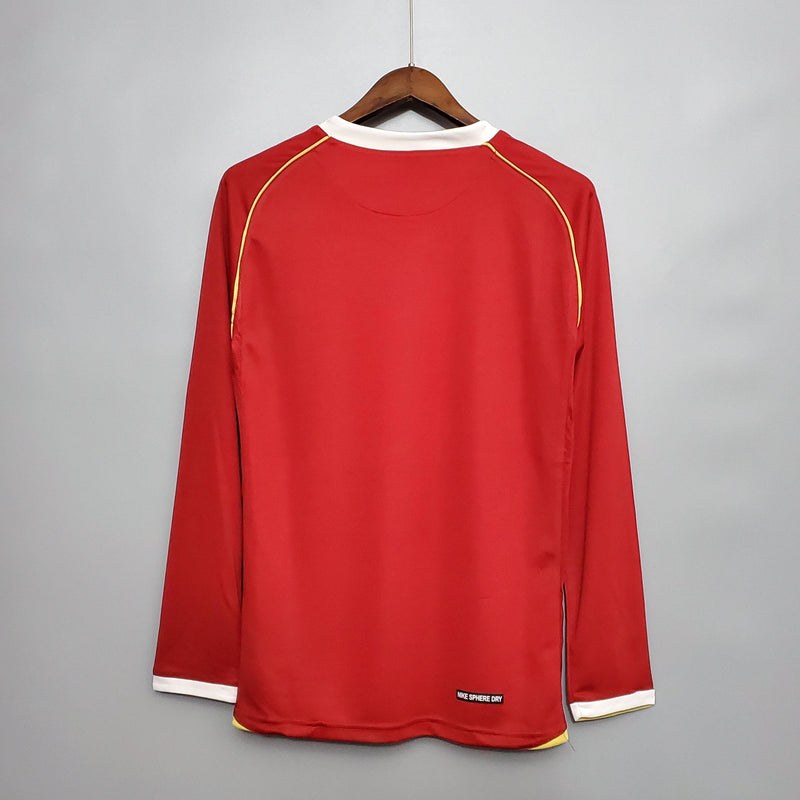 Camisa Manga Longa Manchester United 06/07 Nike - Vermelho - DA Sports Oficial