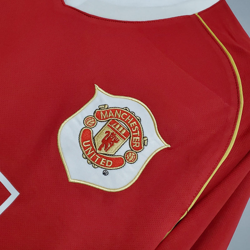 Camisa Manga Longa Manchester United 06/07 Nike - Vermelho - DA Sports Oficial