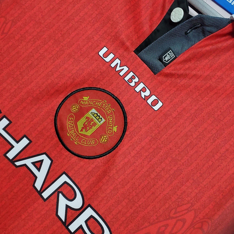 Camisa Manga Longa Manchester United 1996 Umbro - Vermelho - DA Sports Oficial