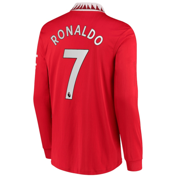 Camisa Manga Longa Manchester United 22/23 Adidas [Ronaldo #7] - Vermelho - DA Sports Oficial