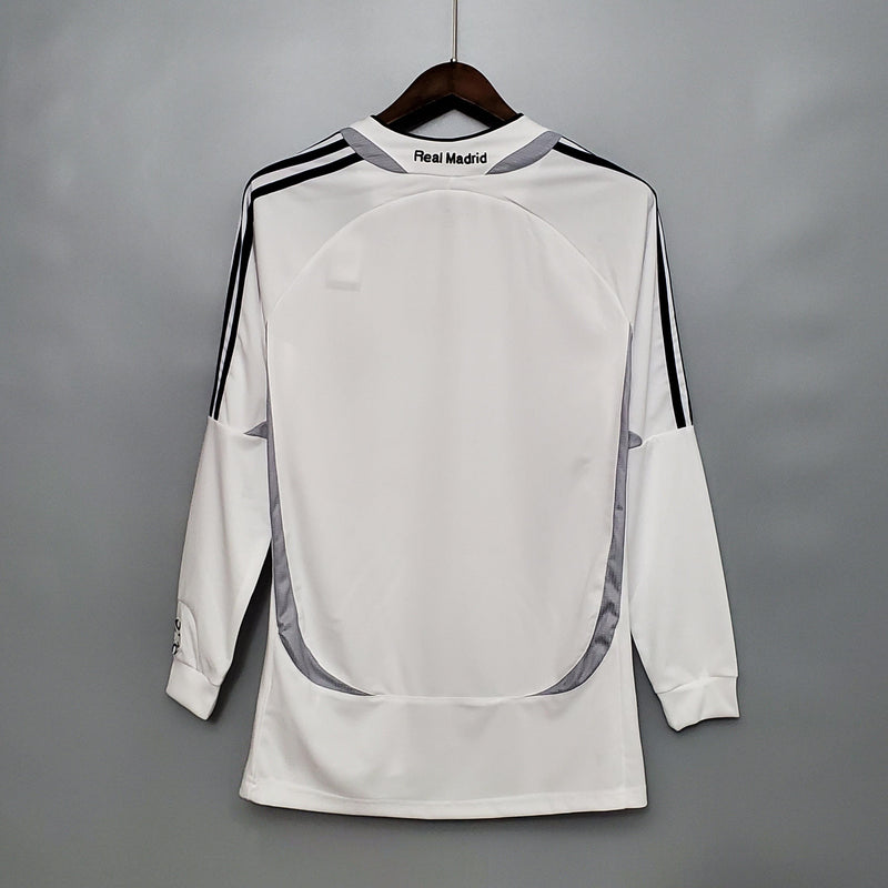 Camisa Manga Longa Real Madrid 06/07 Adidas - Branco - DA Sports Oficial