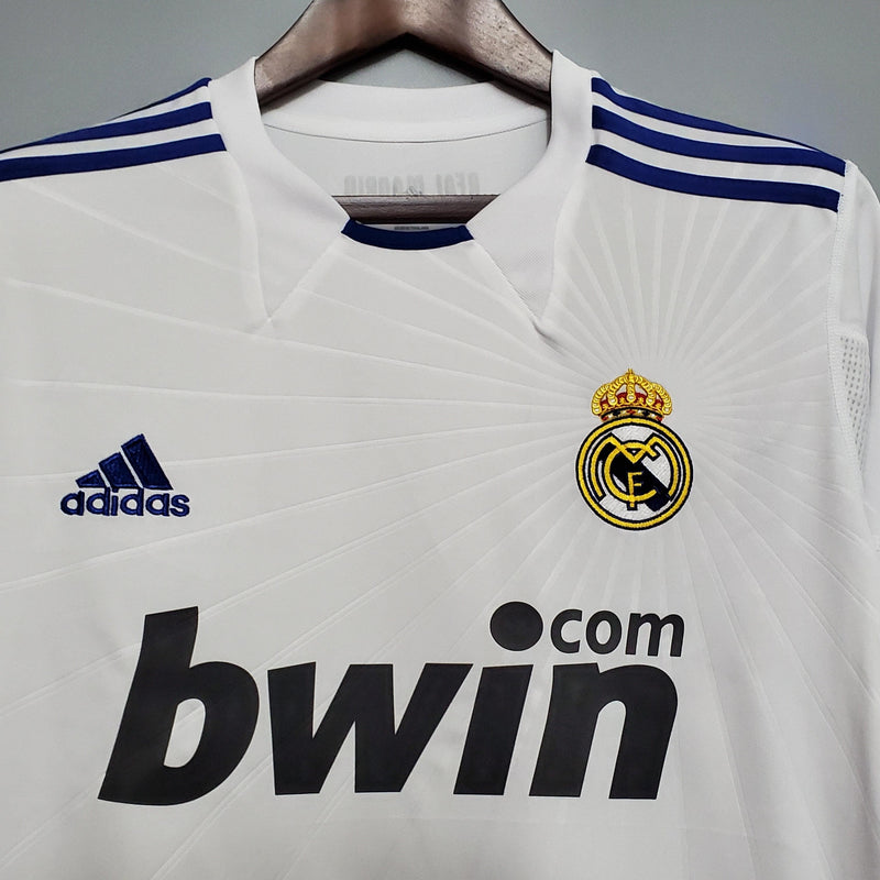 Camisa Manga Longa Real Madrid 10/11 Adidas - Branco - DA Sports Oficial