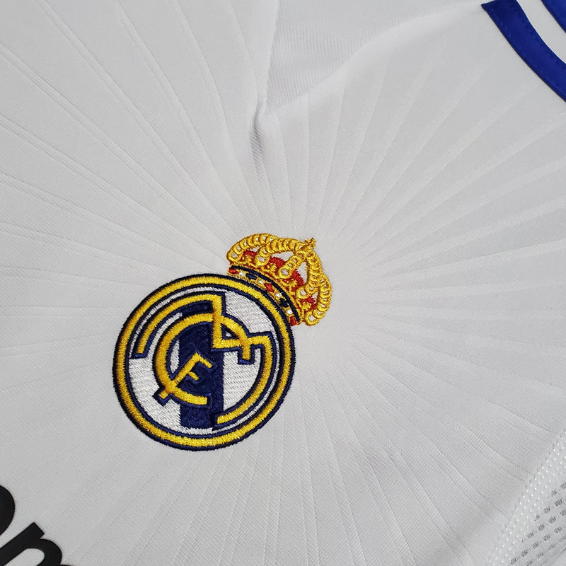 Camisa Manga Longa Real Madrid 10/11 Adidas - Branco - DA Sports Oficial