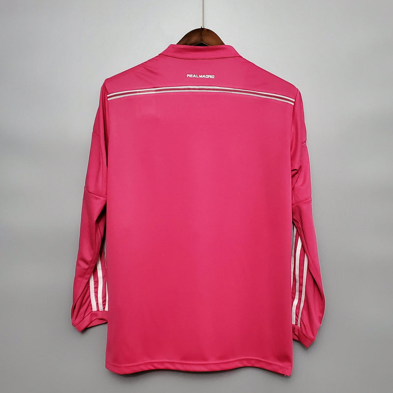 Camisa Manga Longa Real Madrid II 14/15 Adidas - Rosa - DA Sports Oficial