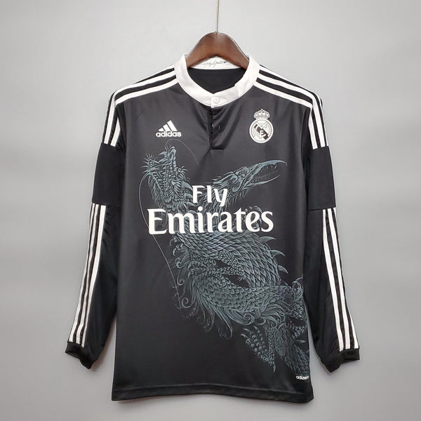 Camisa Manga Longa Real Madrid Third 14/15 Adidas - Preto - DA Sports Oficial