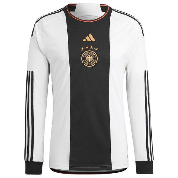 Camisa Manga Longa Seleção Alemanha I 2022 Adidas - Branco - DA Sports Oficial