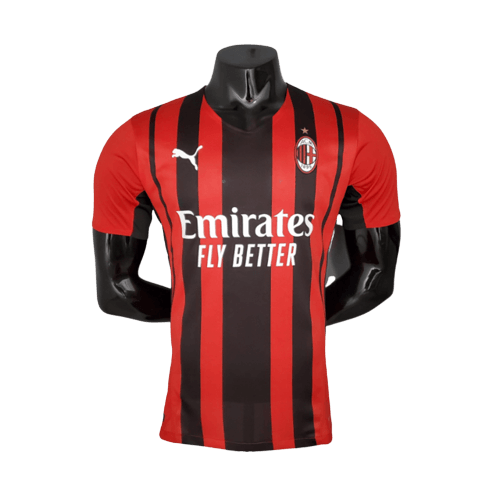 Camisa Milan 21/22 - Vermelha e Preta - Puma - Masculino Jogador - DA Sports Oficial