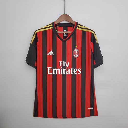 Camisa Milan Retrô 2013/2014 Vermelha e Preta - Adidas - DA Sports Oficial