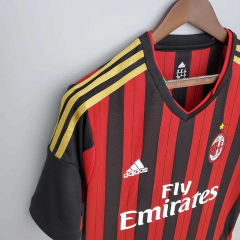 Camisa Milan Retrô 2013/2014 Vermelha e Preta - Adidas - DA Sports Oficial