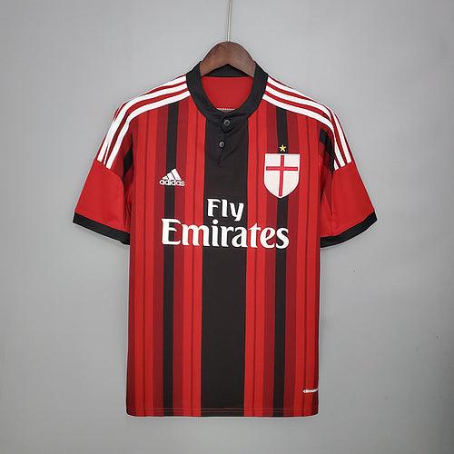 Camisa Milan Retrô 2014/2015 Vermelha e Preta - Adidas - DA Sports Oficial