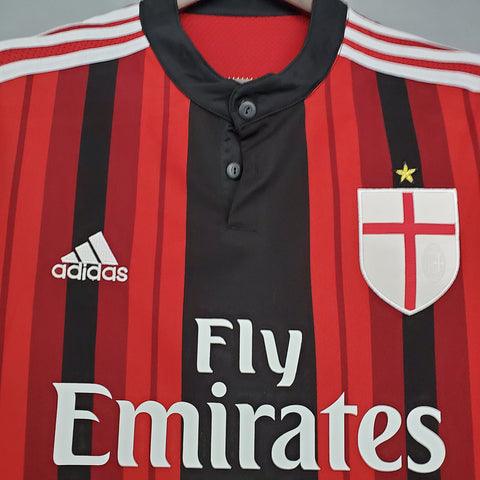 Camisa Milan Retrô 2014/2015 Vermelha e Preta - Adidas - DA Sports Oficial