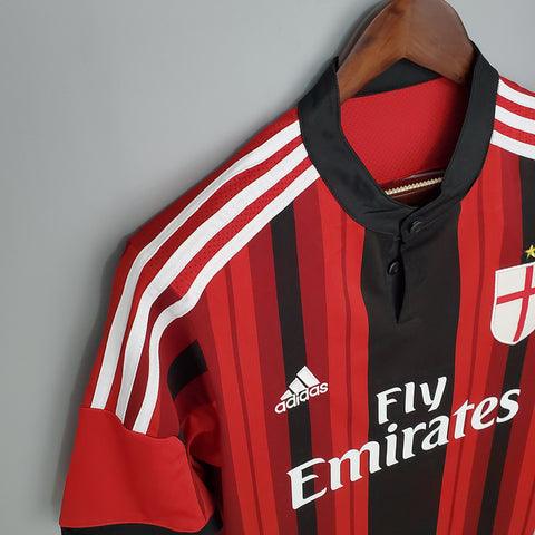 Camisa Milan Retrô 2014/2015 Vermelha e Preta - Adidas - DA Sports Oficial