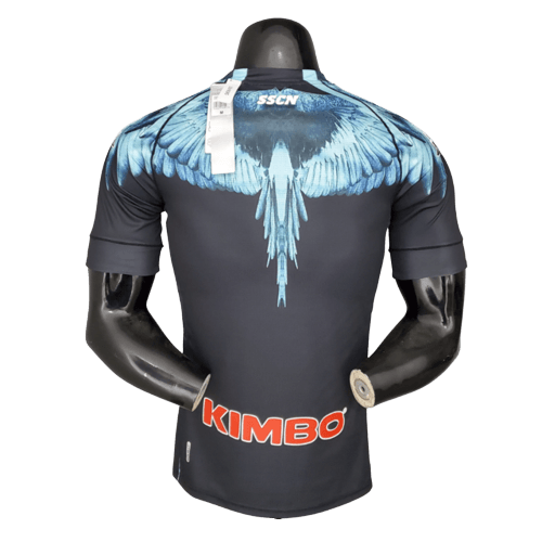 Camisa Napoli 21/22 - Preta - Kappa - Masculino Jogador - DA Sports Oficial