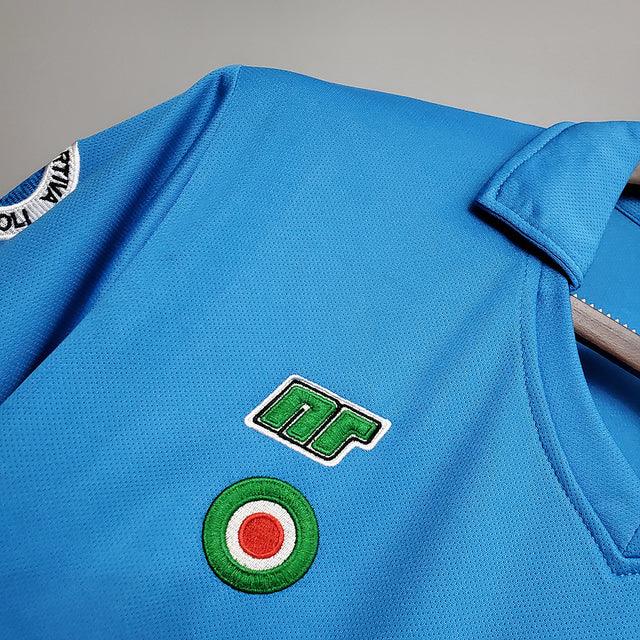 Camisa Napoli Retrô 1987/1988 Azul - DA Sports Oficial