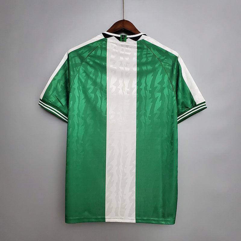 Camisa Nigéria Retrô 1996 Verde e Branca - Nike - DA Sports Oficial