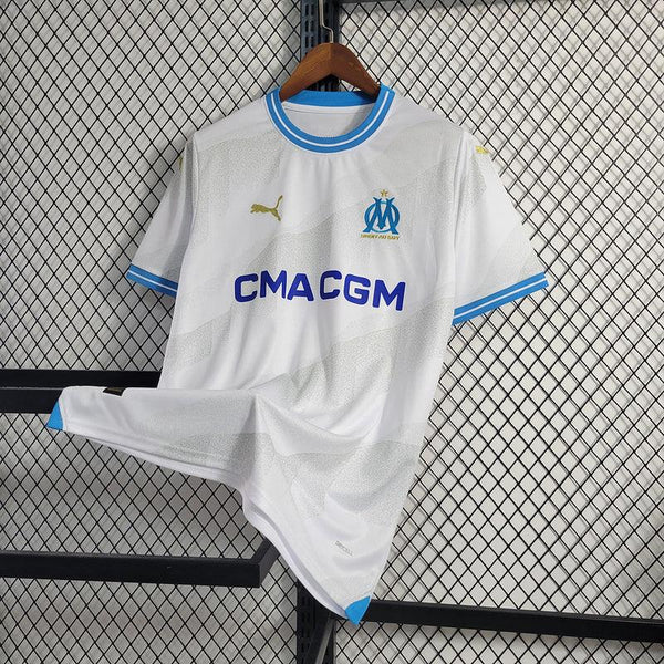 Camisa Olympique de Marseille I 23/24 Puma - Branco - DA Sports Oficial