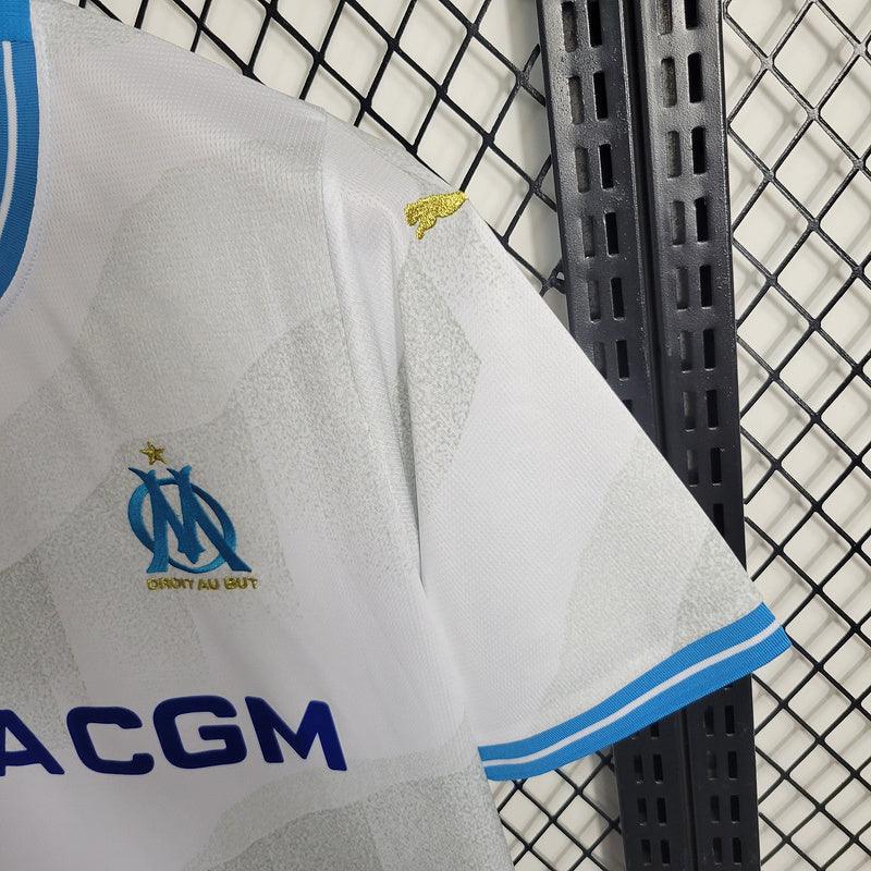 Camisa Olympique de Marseille I 23/24 Puma - Branco - DA Sports Oficial