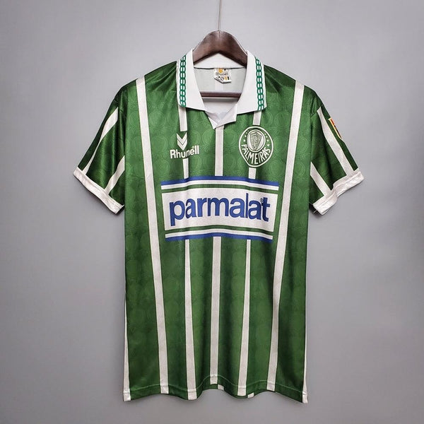 Camisa Palmeiras Retrô 9394 - Rhumell - Verde e Branca - DA Sports Oficial