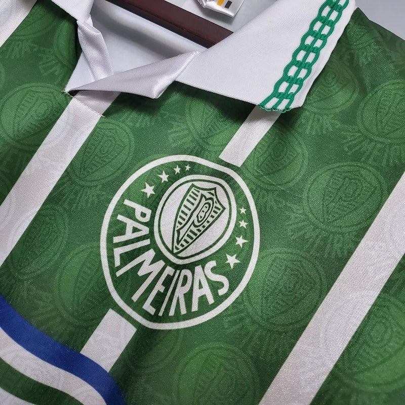 Camisa Palmeiras Retrô 9394 - Rhumell - Verde e Branca - DA Sports Oficial