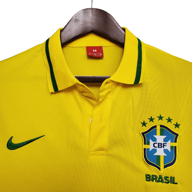 Camisa Polo Brasil Amarela - Masculina - DA Sports Oficial