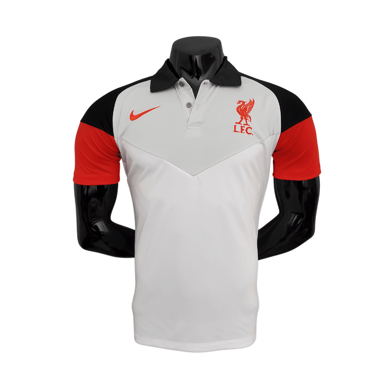 Camisa Polo Liverpool Branca - Masculina - DA Sports Oficial