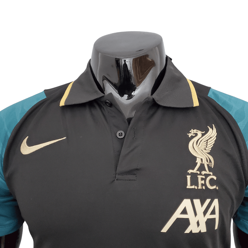 Camisa Polo Liverpool Preta - Masculina - DA Sports Oficial