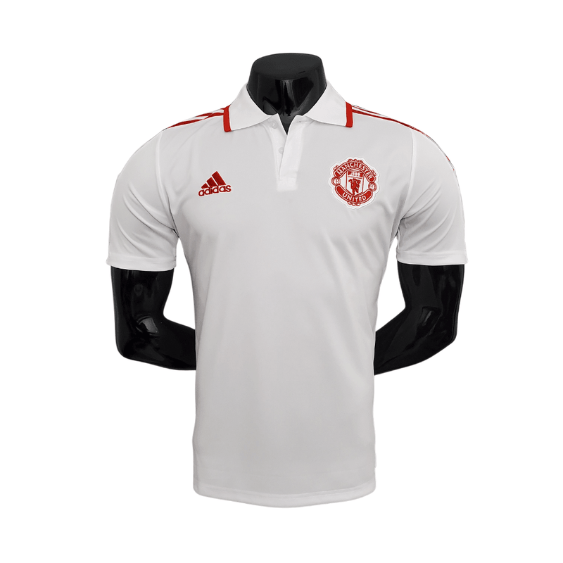 Camisa Polo Manchester United Branca - Masculina - DA Sports Oficial