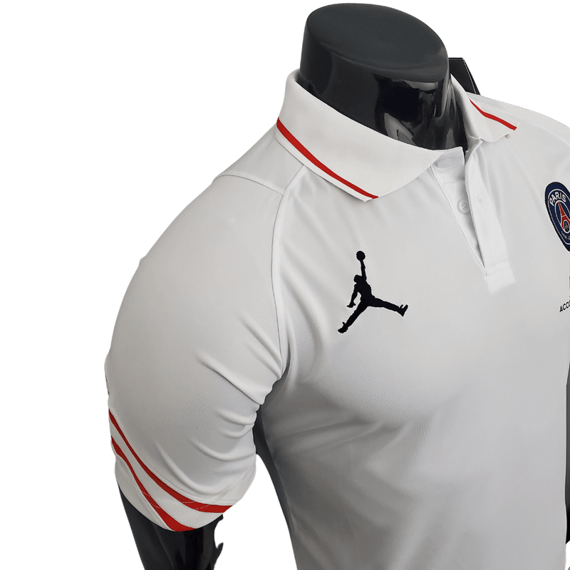 Camisa Polo PSG Jordan Branca - Masculina - DA Sports Oficial