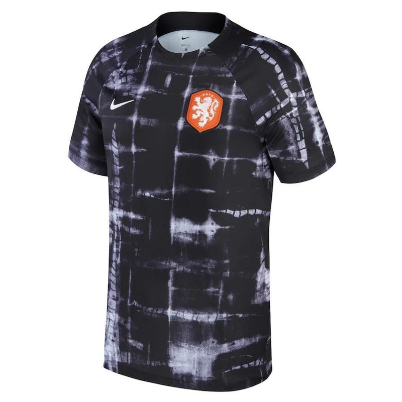 Camisa Pré-jogo Seleção Holanda 22/23 Nike - Preto - DA Sports Oficial