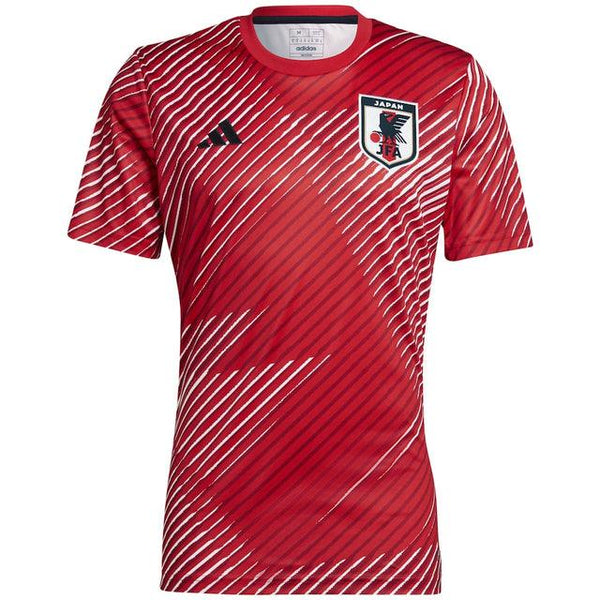 Camisa Pré-jogo Seleção Japão 2022 Adidas - Vermelho - DA Sports Oficial