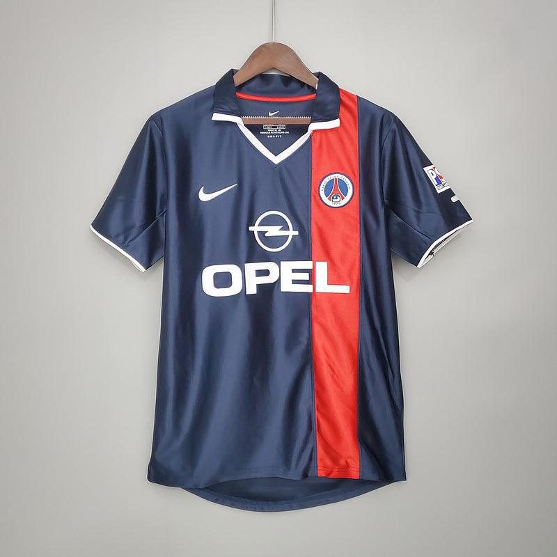 Camisa PSG Retrô 2001/2002 Azul e Vermelha - Nike - DA Sports Oficial