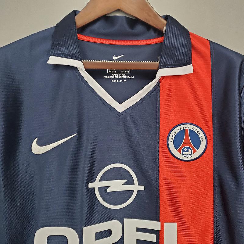 Camisa PSG Retrô 2001/2002 Azul e Vermelha - Nike - DA Sports Oficial