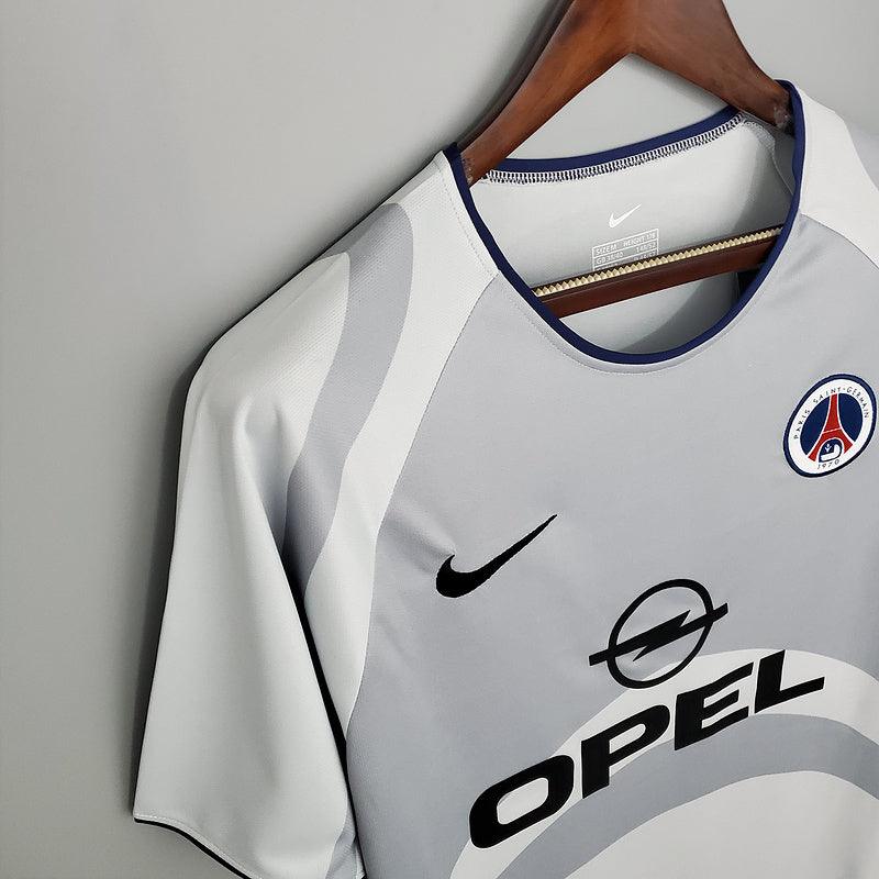 Camisa PSG Retrô 2001/2002 Branca e Cinza - Nike - DA Sports Oficial