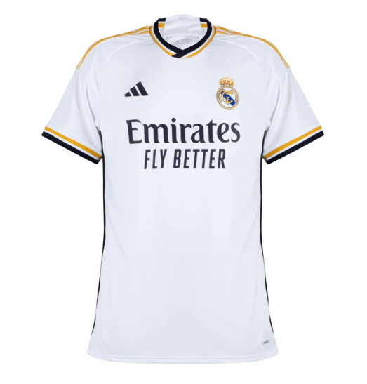 Camisa Real Madrid I 23/24 Branca com personalização incluida "MBAPPÉ 9" - DA Sports Oficial