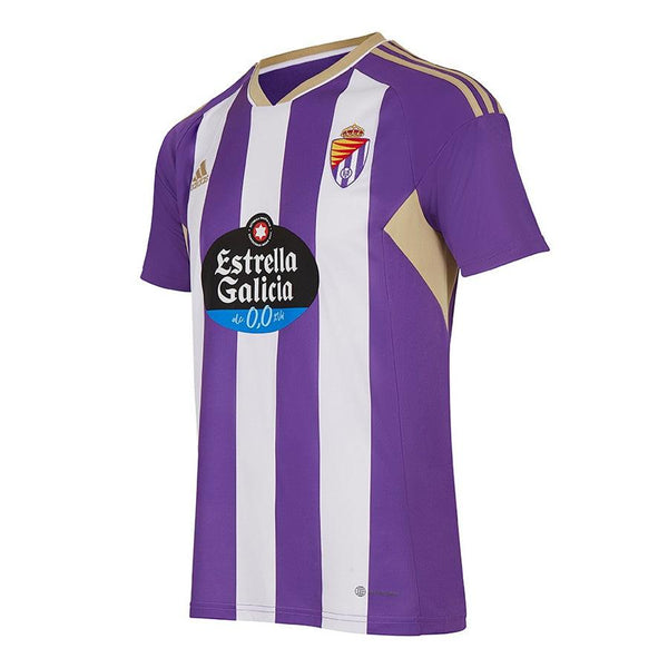 Camisa Real Valladolid I 22/23 Adidas - Roxa e Branca - DA Sports Oficial