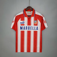 Camiseta Atlético de Madrid Retro 1994/1995 - Blanca e Roja