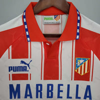 Camiseta Atlético de Madrid Retro 1994/1995 - Blanca e Roja