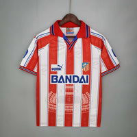 Camiseta Atlético de Madrid Retro 1996/1997 Blanca e Roja -