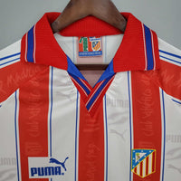 Camiseta Atlético de Madrid Retro 1996/1997 Blanca e Roja -